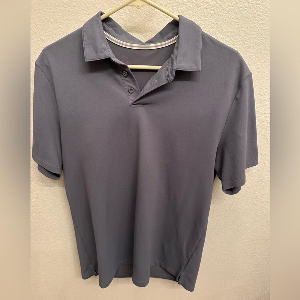 Men's Gray Blue Vuori Polo Shirt